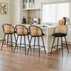 Giallo bar stool, Black Sacy Fabric/Counter Height