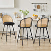 Giallo bar stool, Black Sacy Fabric/Counter Height