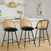 Giallo bar stool, Black Sacy Fabric/Counter Height