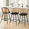 Giallo bar stool, Black Sacy Fabric/Counter Height
