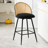 Giallo bar stool, Black Sacy Fabric/Counter Height