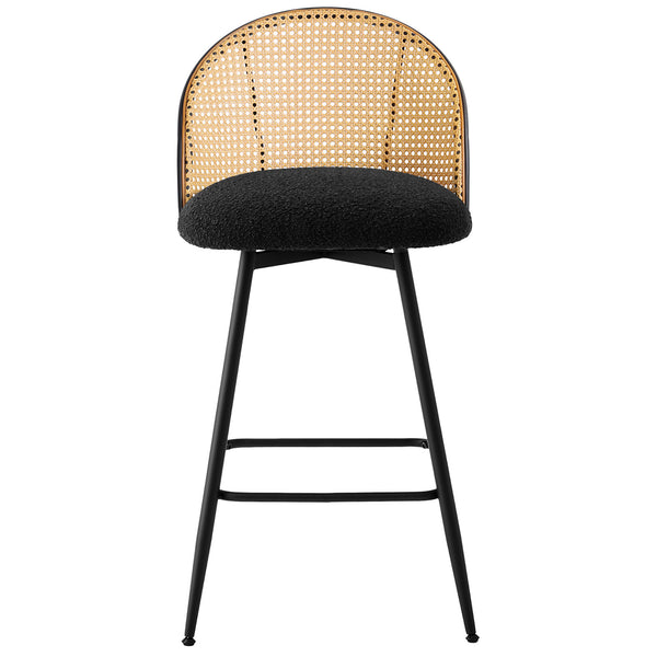 Giallo bar stool, Black Sacy Fabric/Counter Height