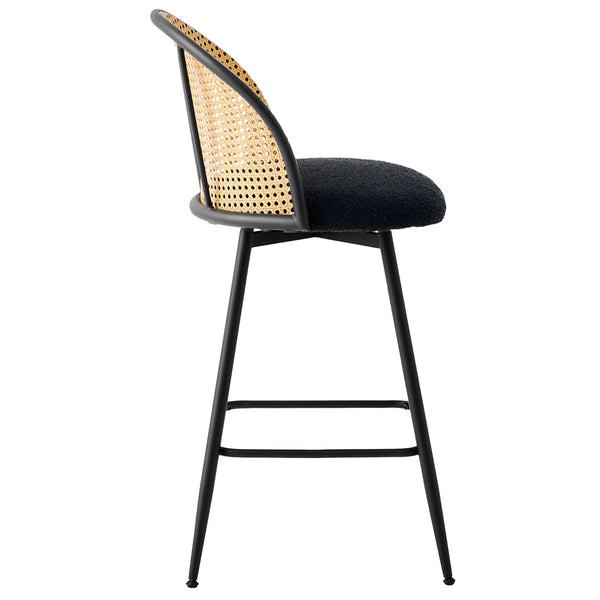 Giallo bar stool, Black Sacy Fabric/Counter Height