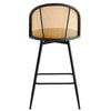 Giallo bar stool, Black Sacy Fabric/Counter Height