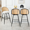 Giallo bar stool, Cream Ribol Leather/Bar Height