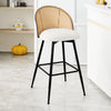 Giallo bar stool, Cream Ribol Leather/Bar Height