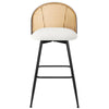 Giallo bar stool, Cream Ribol Leather/Bar Height