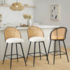Giallo bar stool, Cream Ribol Leather/Counter Height