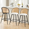 Giallo bar stool, Cream Ribol Leather/Counter Height