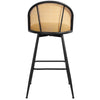 Giallo bar stool, Gray Ribol Leather/Bar Height