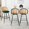 Giallo bar stool, Green Sacy Fabric/Bar Height