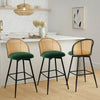 Giallo bar stool, Green Sacy Fabric/Bar Height