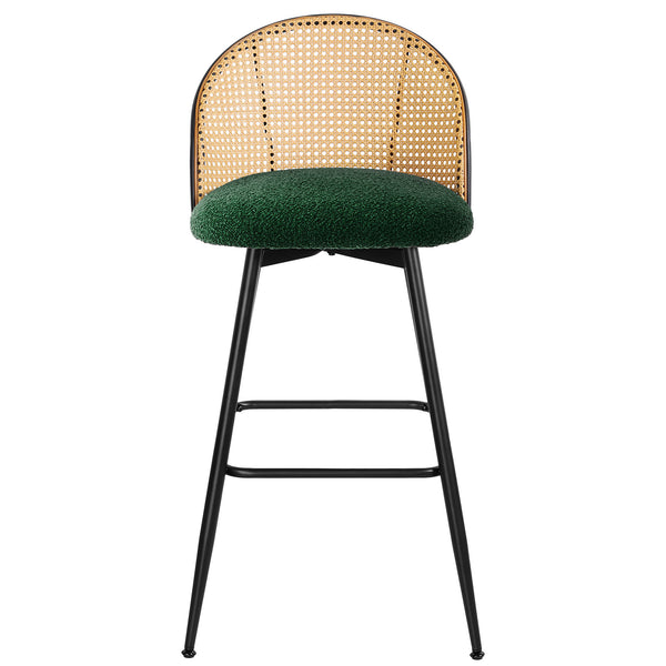 Giallo bar stool, Green Sacy Fabric/Bar Height