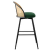 Giallo bar stool, Green Sacy Fabric/Bar Height