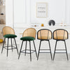 Giallo bar stool, Green Sacy Fabric/Counter Height