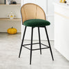 Giallo bar stool, Green Sacy Fabric/Counter Height