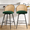 Giallo bar stool, Green Sacy Fabric/Counter Height
