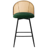 Giallo bar stool, Green Sacy Fabric/Counter Height