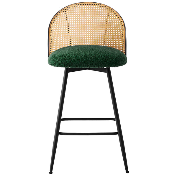 Giallo bar stool, Green Sacy Fabric/Counter Height