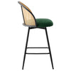 Giallo bar stool, Green Sacy Fabric/Counter Height