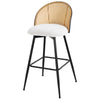 Giallo bar stool, White Sacy Fabric/Bar Height