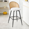 Giallo bar stool, White Sacy Fabric/Bar Height
