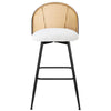 Giallo bar stool, White Sacy Fabric/Bar Height