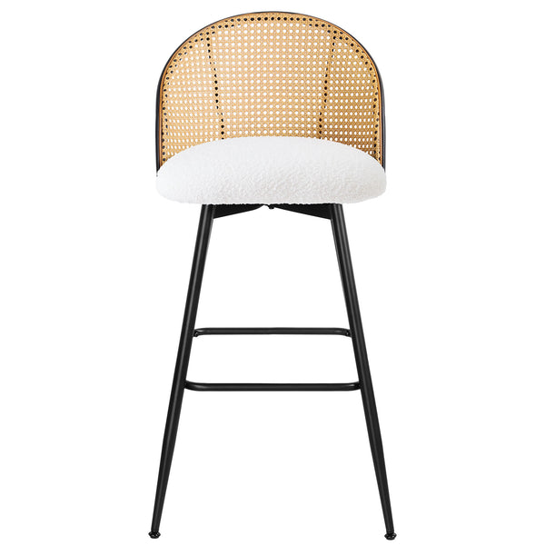 Giallo bar stool, White Sacy Fabric/Bar Height
