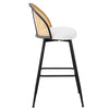 Giallo bar stool, White Sacy Fabric/Bar Height