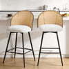 Giallo bar stool, White Sacy Fabric/Counter Height