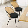 Giallo Dining Chair in Black Sacy Fabric