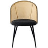 Giallo Dining Chair in Black Sacy Fabric