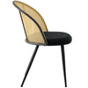 Giallo Dining Chair in Black Sacy Fabric