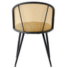 Giallo Dining Chair in Black Sacy Fabric
