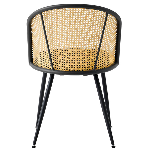 Giallo Dining Chair in Black Sacy Fabric