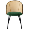 Giallo Dining Chair in Green Sacy Fabric