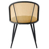 Giallo Dining Chair in Green Sacy Fabric