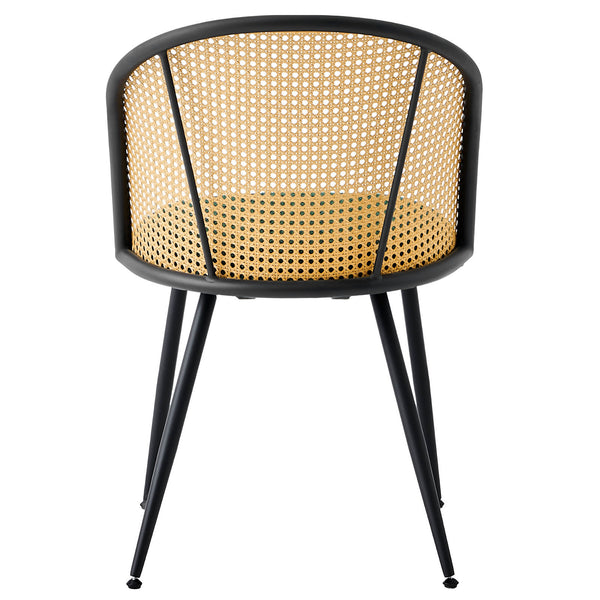 Giallo Dining Chair in Green Sacy Fabric