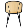 Giallo Dining Chair in White Sacy Fabric