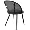 Giallo II Dining Chair in Black Ribol Leather