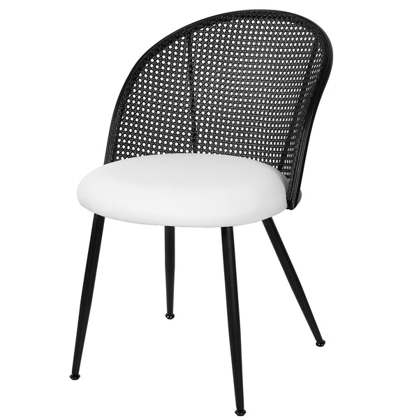 Giallo II Dining Chair in Cream Ribol Leather