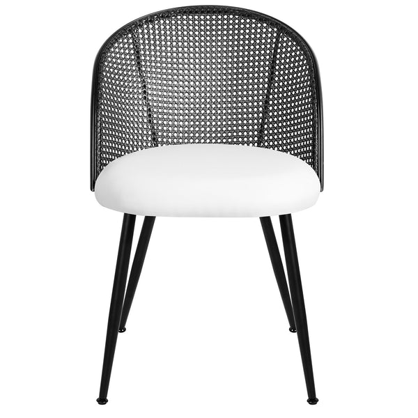 Giallo II Dining Chair in Cream Ribol Leather