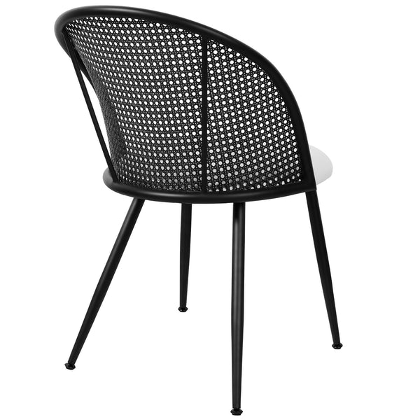 Giallo II Dining Chair in Cream Ribol Leather