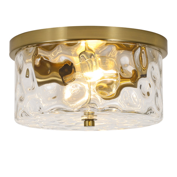 Goron flush mount light, Gold/Large