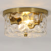 Goron flush mount light, Gold/Large