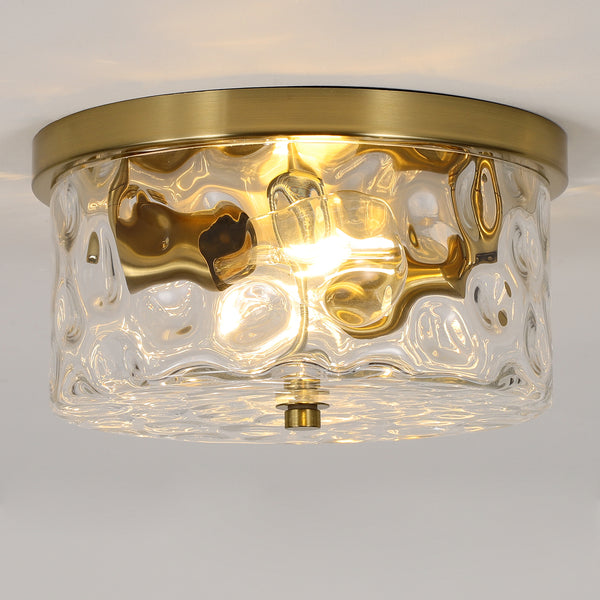Goron flush mount light, Gold/Large