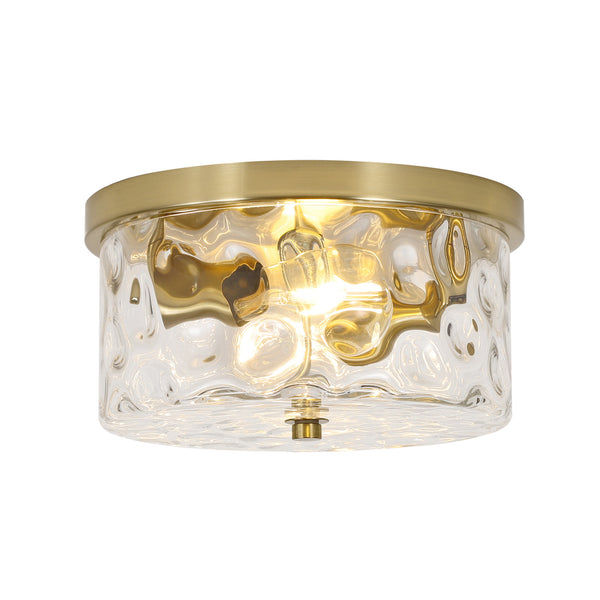 Goron flush mount light, Gold/Small