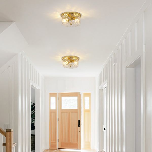 Goron flush mount light, Gold/Small