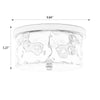 Goron flush mount light small dimensions