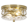 Grenache flush mount light, Gold/Large